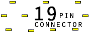 19 pin unspecified connector view and layout