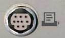9 pin Apple mini din photo and diagram