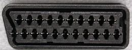21 pin SCART female photo and diagram