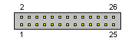 26 pin IDC female connector layout