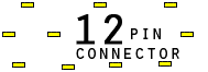 12 pin unspecified connector view and layout