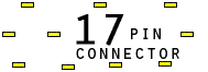 17 pin unspecified connector view and layout