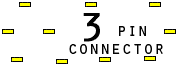 3 pins unspecified connector view and layout