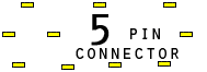 5 pin unspecified connector view and layout