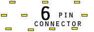 6 pin unspecified connector view and layout