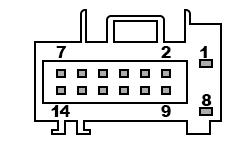 14 pin GM 15488568, 7283-4490-30 (88988743) connector layout