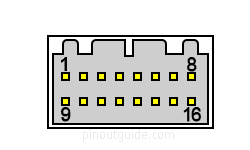 16 pin KIA amplifier connector layout