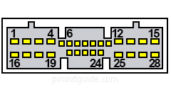 28 pin KIA amplifier B connector layout
