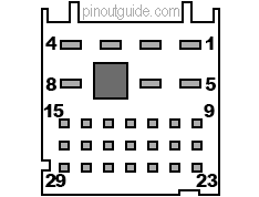 29 pin GM 160014-0004, 13506123 connector layout
