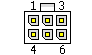 6 pin MicroFit connector layout
