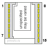 15 pin Ford Car Stereo proprietary connector layout