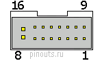 16 pin Kenwood proprietary connector layout