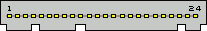 24 pin LG 7050 cell phone proprietary connector view and layout