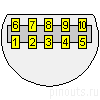 10 pin Sony LANC proprietary connector layout