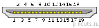 19 pin mini-HDMI (type C) plug connector drawing
