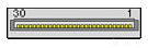 30 pin PDMI male connector drawing