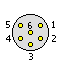 6 pin XLR male connector layout