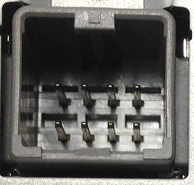 8 pin Mitsubishi Head Unit Camera photo and diagram