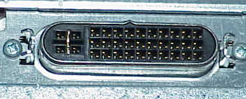 35 pin Apple ADC "MicroCross" female photo and diagram