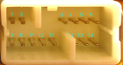 14 pin Honda Head unit CN702 proprietary photo and diagram