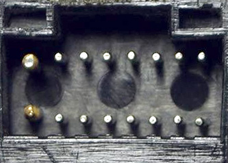 16 pin Radio Head Unit proprietary photo and diagram