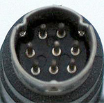 8 pin mini-DIN male photo and diagram