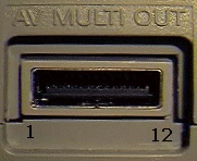 12 pin Sony Playstation proprietary photo and diagram